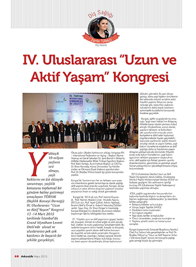 Zerrin Tüfekçi - IV. Uluslararası Uzun ve Aktif Yaşam Kongresi