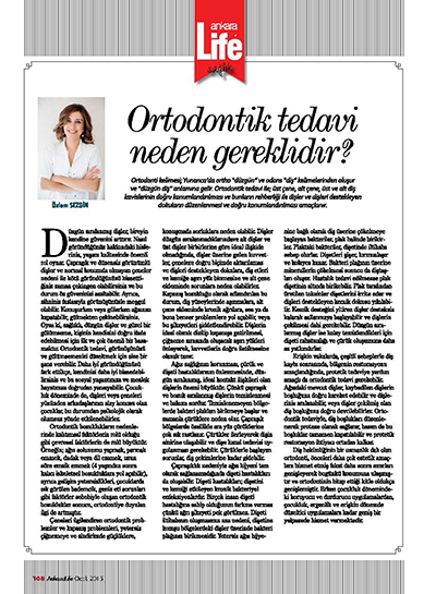 Özlem Sezgin Çınar - Ortodontik Tedavi Neden Gereklidir?