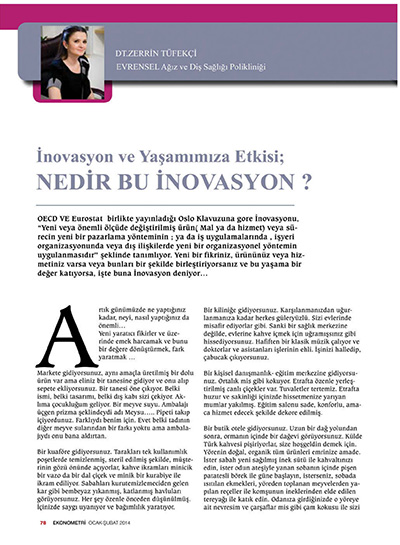 Zerrin Tüfekçi - İnovasyon ve Yaşamımıza Etkisi - Nedir Bu İnovasyon?