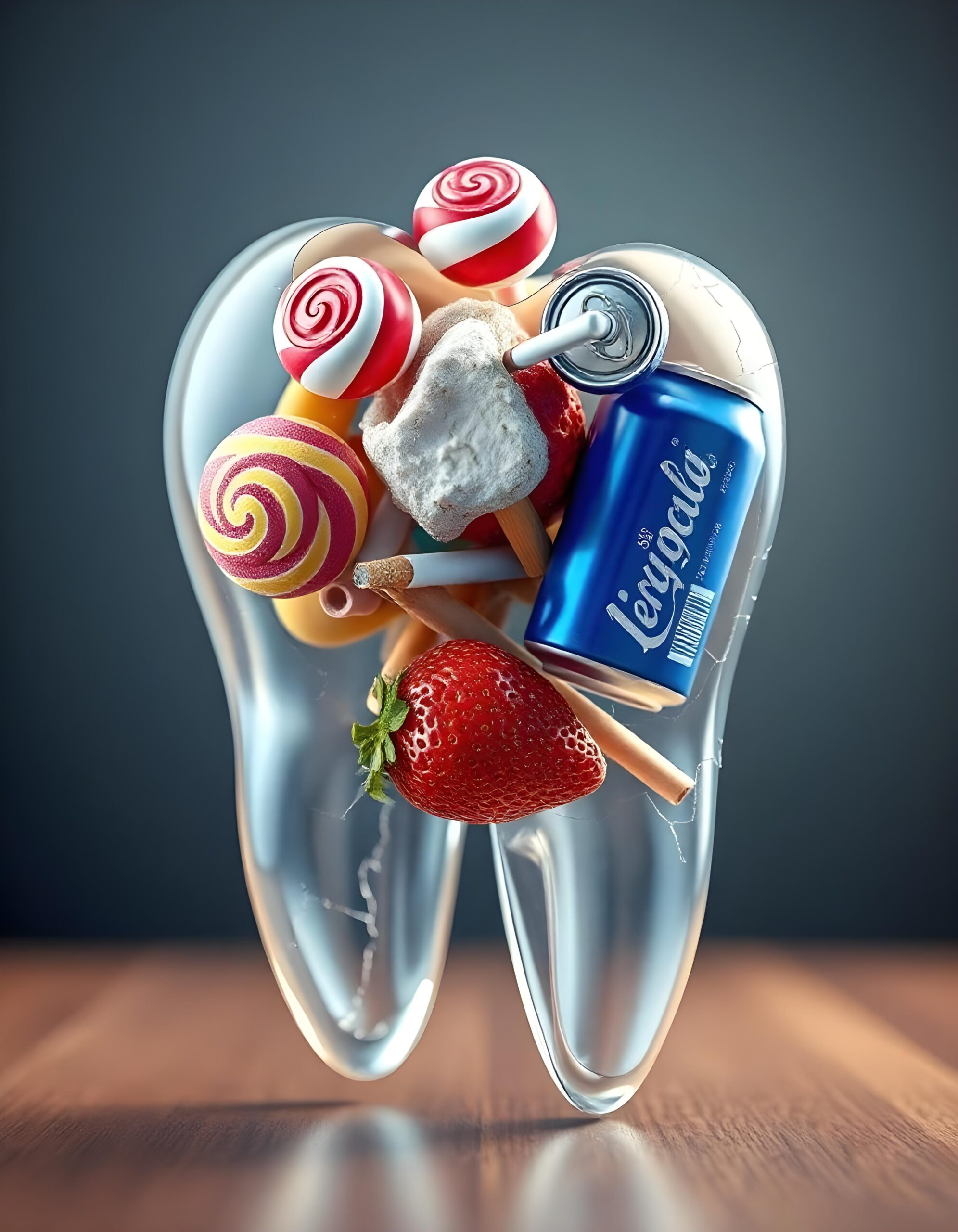 Whimsical Candythemed Tooth Scaled