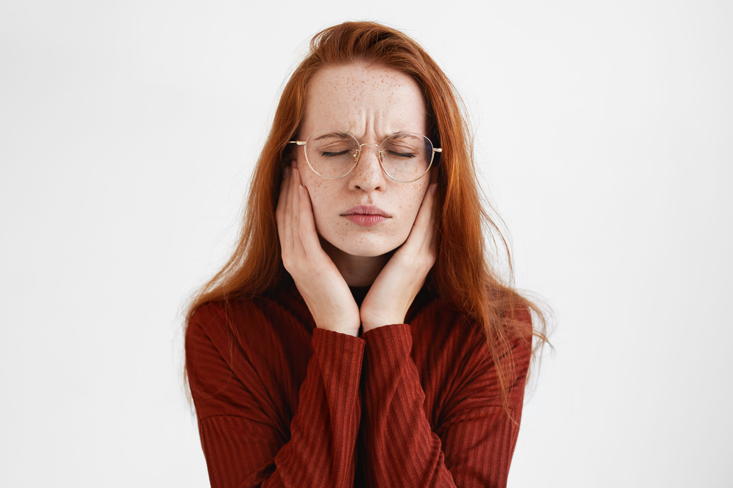 Expressive Lady Posing Studio Scaled